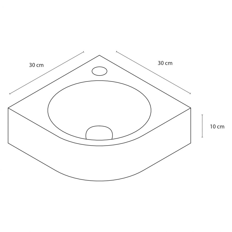 Cleo fonteinset – Beton donkergrijs – Kraan gebogen mat chroom 2