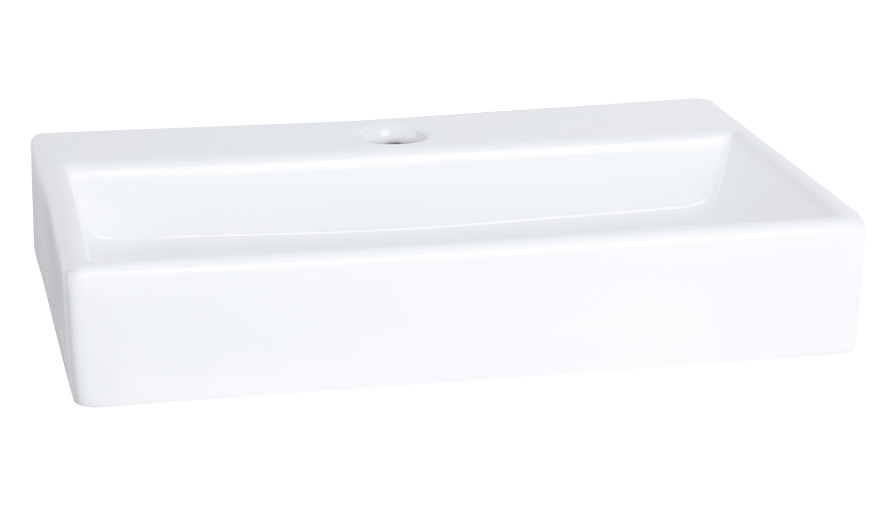 flat small fontein keramiek wit