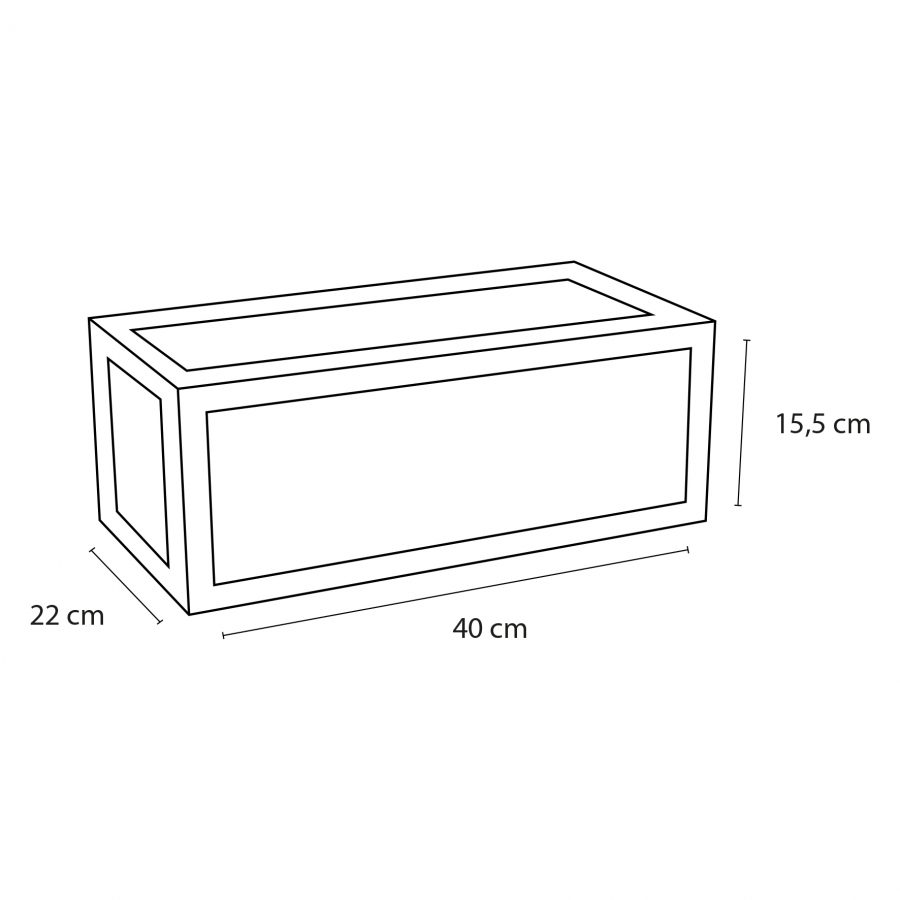 Handdoekrek - Voor fontein 40 x 22 cm - Zwart
