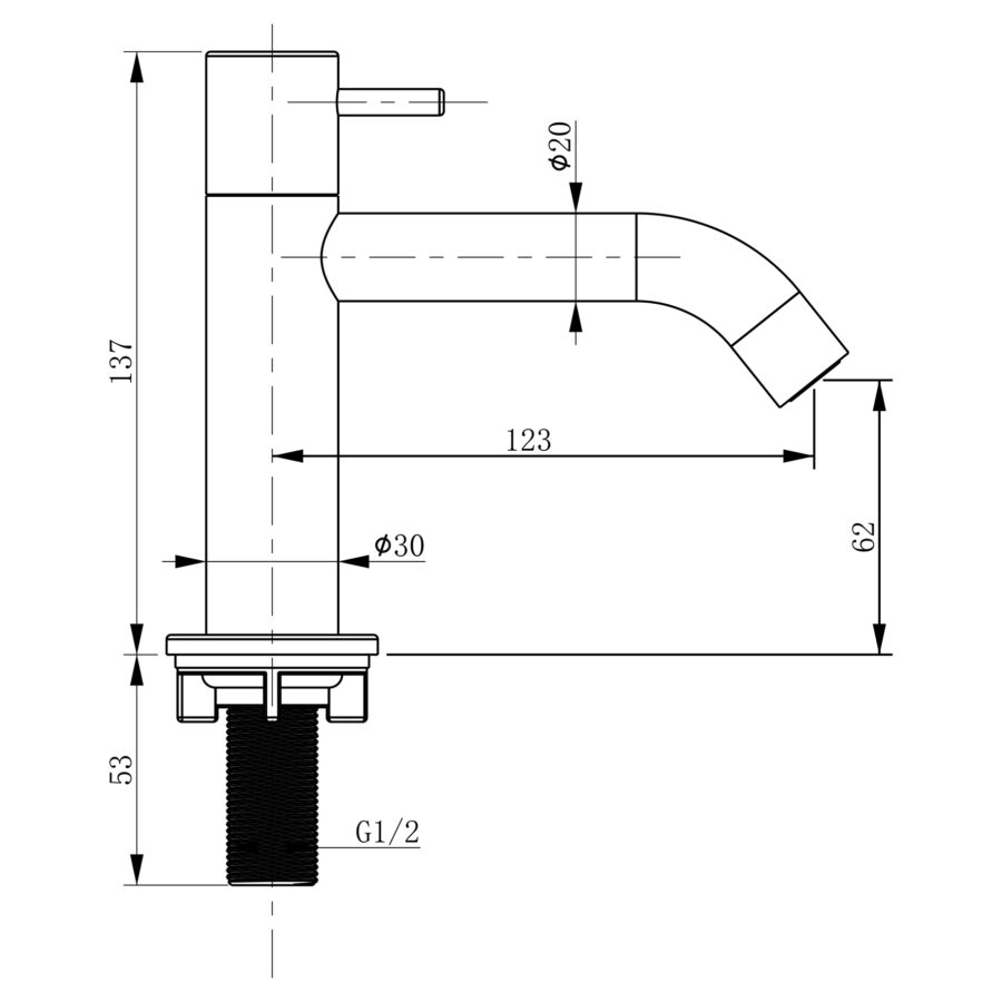 koudwaterkraan-gebogen-mat-chroom_2