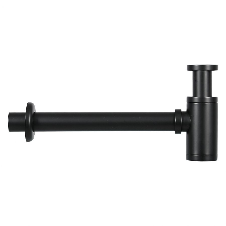 Ribble fonteinset bombai black - Natuursteen - Kraan gebogen mat zwart