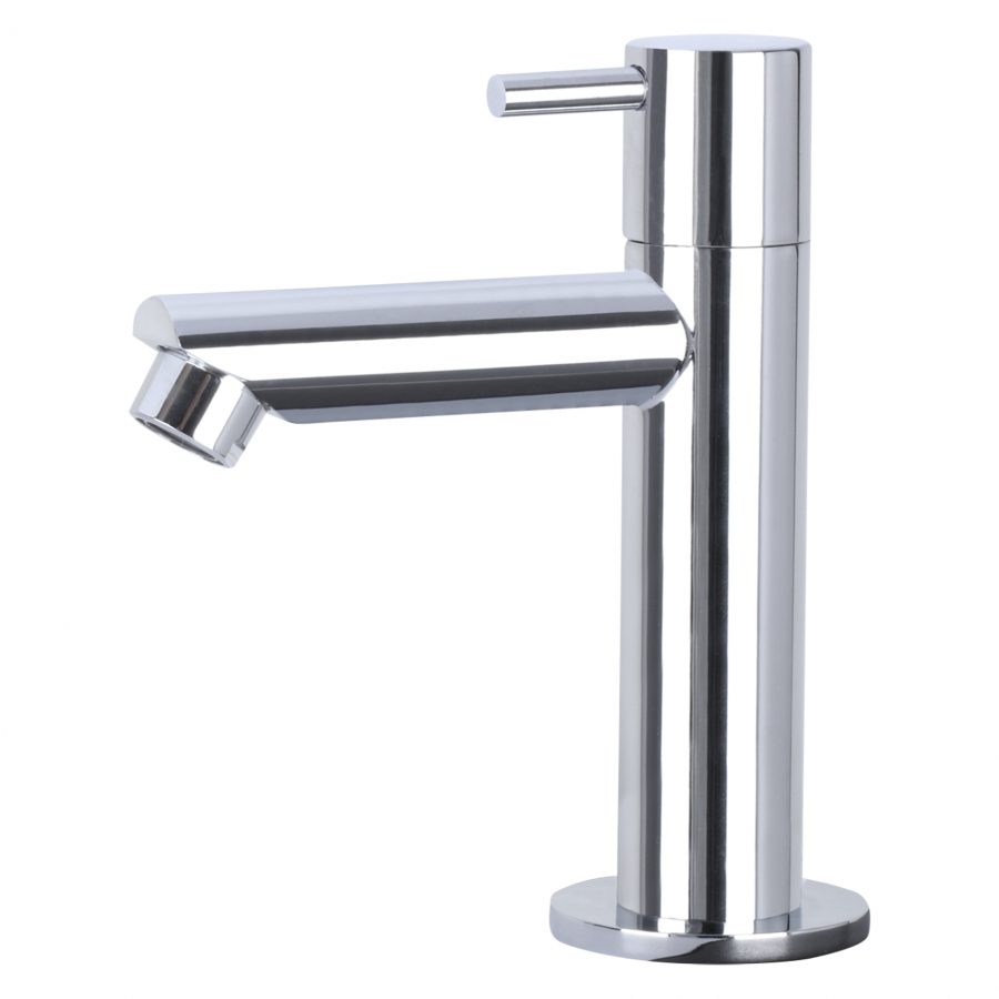 Ribble fonteinset bombai black - Natuursteen - Kraan recht chroom
