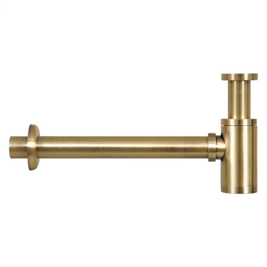 Solid fonteinset - Solid surface - Kraan gebogen mat goud