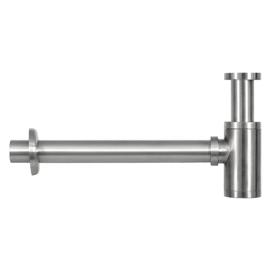 Solid fonteinset - Solid surface - Kraan recht mat chroom