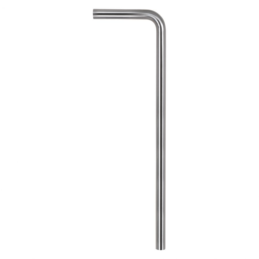 Vloerbuis - diameter 32 mm - 75 cm x 22 cm - Mat chroom