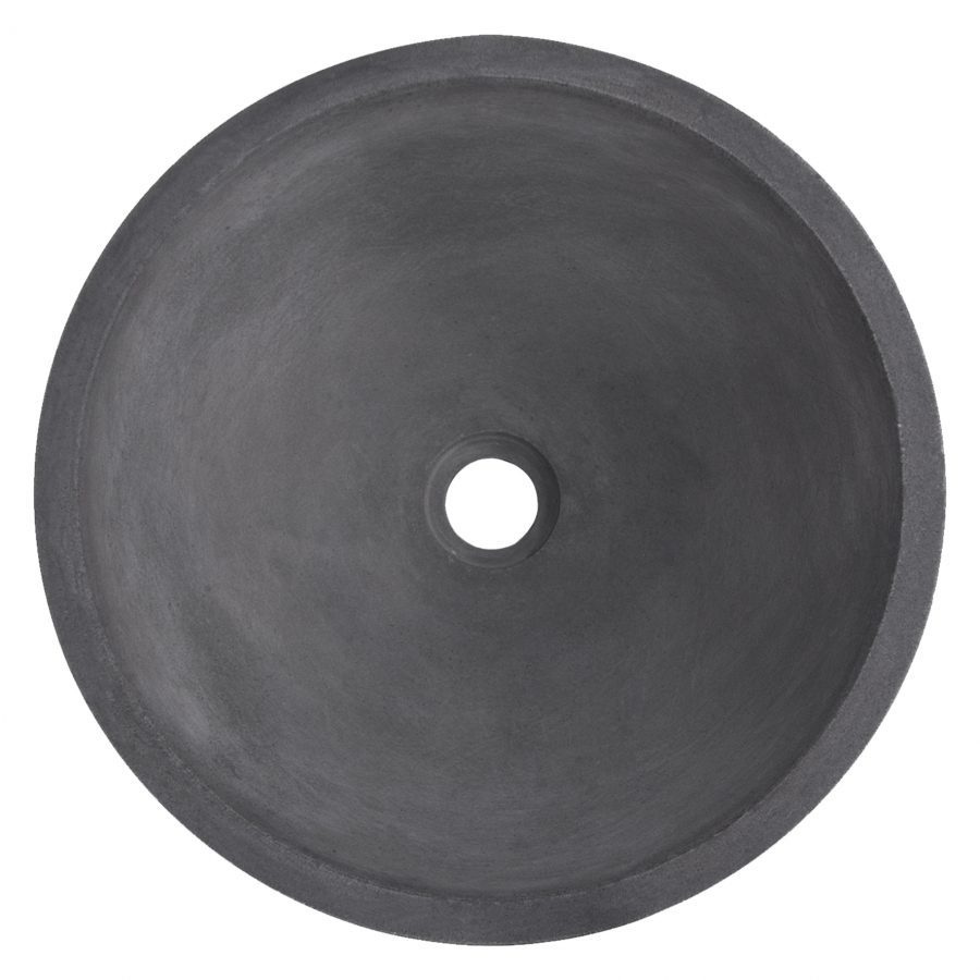 Ravano - Wastafel beton donkergrijs - Rond
