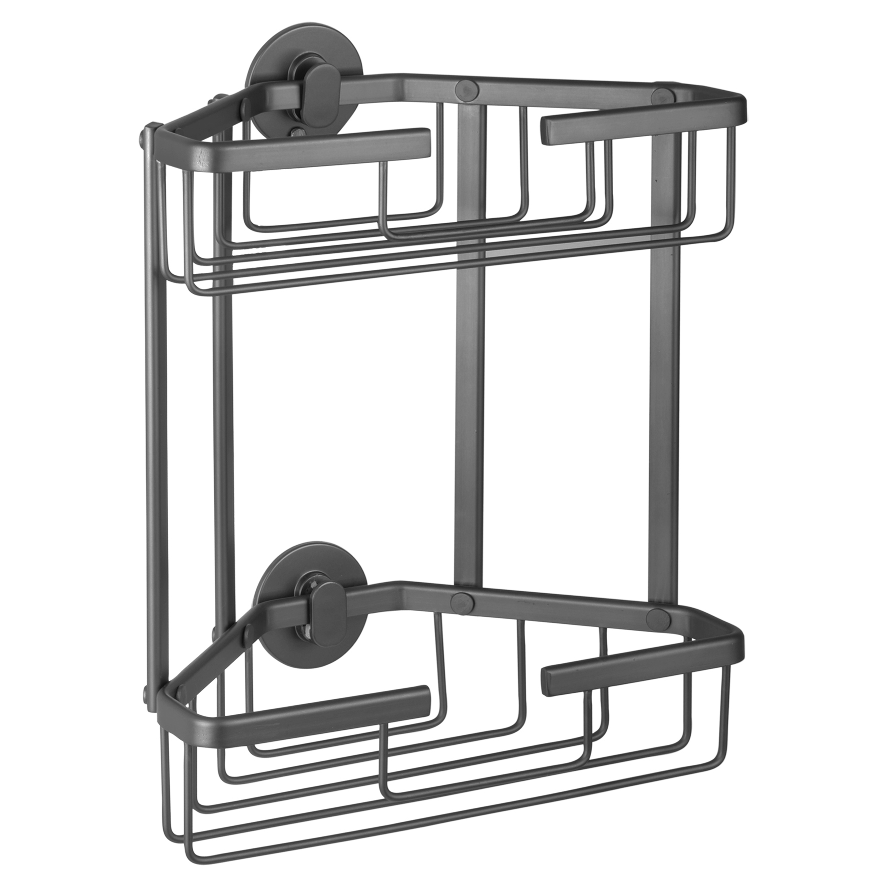 Differnz draadmand - driehoek 2-laags - aluminium - gun metal