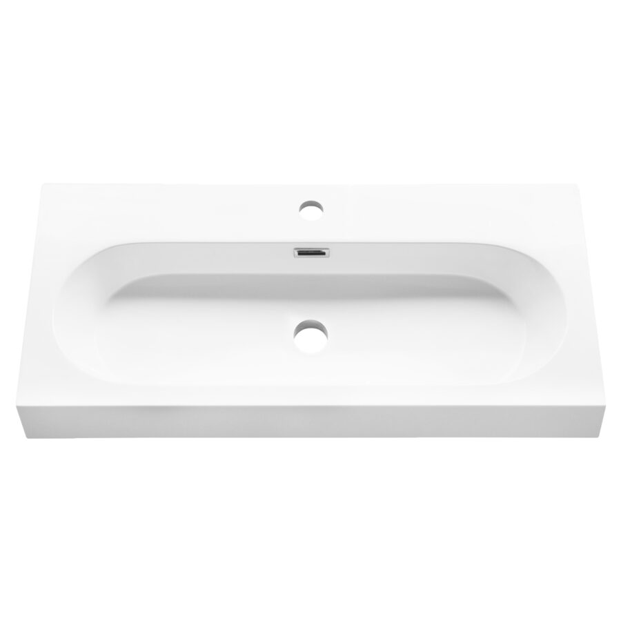 Differnz Somero wastafel - 80 cm - wit