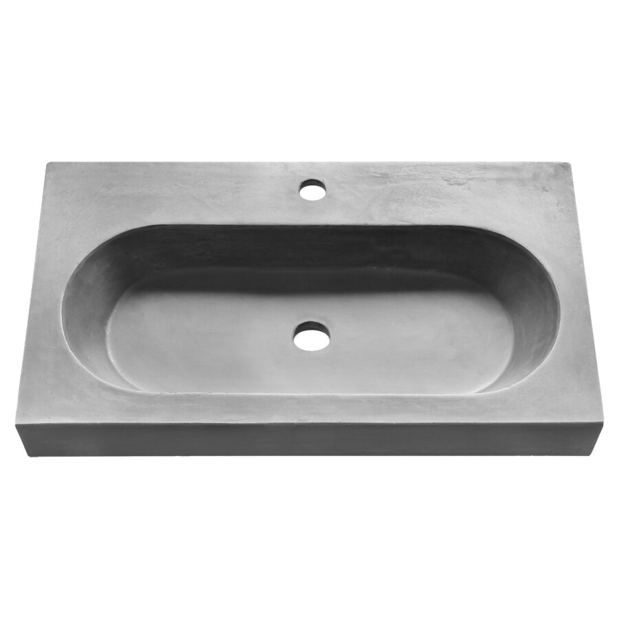 Differnz Somero wastafel - beton - 60 cm - grijs
